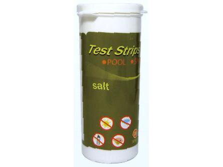 Bazénové testovacie prúžky na soľ, meranie obsahu soli vo vode