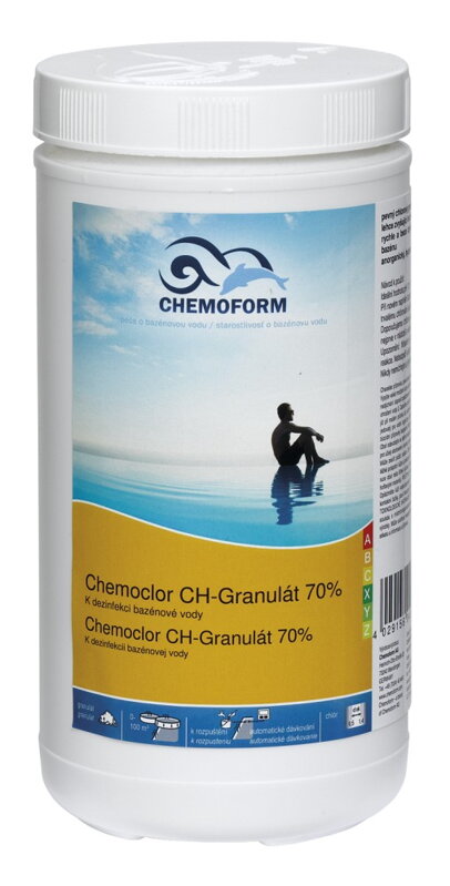 Chlór Super Schock 70 %1 kg, šokový chlór proti riasam Chemoclor