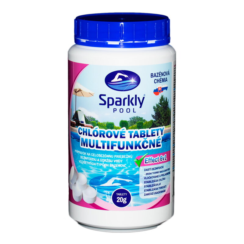 Chlórové tablety multifunkčné 6v1 1 kg MINI