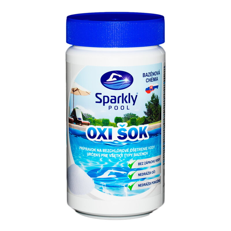 Oxi šok granulát 1 kg Sparkly pool