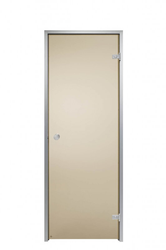 Dvere do parnej sauny 790 x1890 mm - bronzové sklo