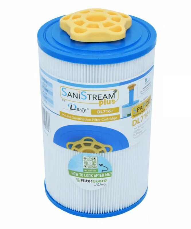 Kartušový filter do vírivky Darlly DL716 SaniStream: 4CH-21, PTL18P4 