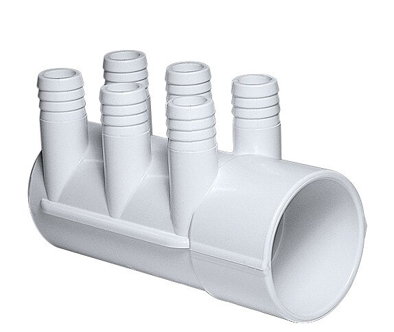 Rozdelovač END 2" x (6) 3/4" uzavretý pre vírivky a hydromasážne bazény