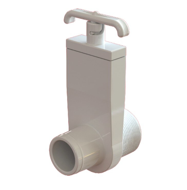 Vírivkový a swimspa nožový ventil 1,5" (48,3 mm) so závitom a hadicovým adaptérom