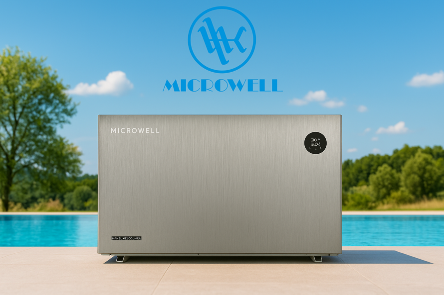 Microwell tepelné čerpadlá – úsporný ohrev bazéna s inteligentným riadením