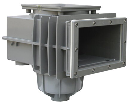 SKIMMER V20 ABS vo fólii, 200 x 150 mm, s mosadznými zátkami - sivá (RAL7037)