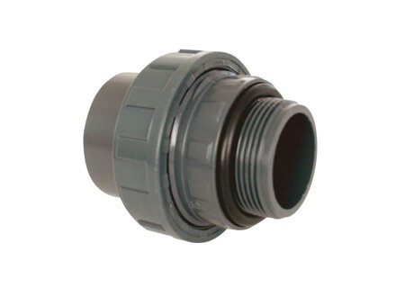 PVC tvarovky - tvarovky 50 x 1 1/2" ext., s o-krúžkom