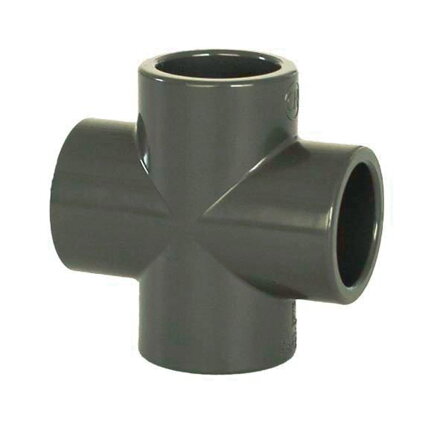 PVC tvarovka - kríž 40 mm