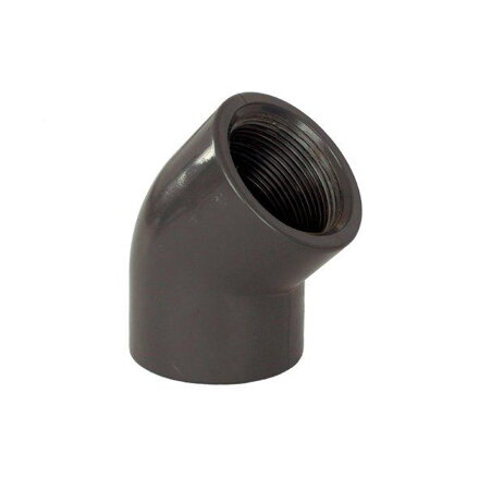 PVC tvarovka - uhol 45° 63 x 2" int.