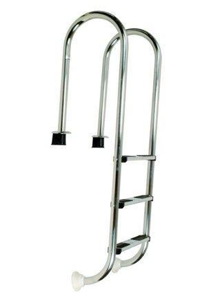 Rebrík z nehrdzavejúcej ocele Muro (Slim) s puzdrom 3 stupne, AISI 316