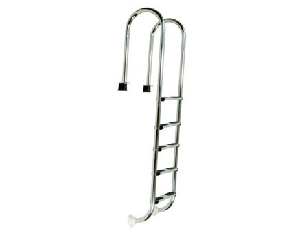 Rebrík z nehrdzavejúcej ocele Muro (Slim) s puzdrom 5 stupňov, AISI 304