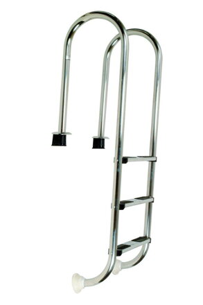 Rebrík z nehrdzavejúcej ocele Muro (Slim) s puzdrom 3 stupne, AISI 304