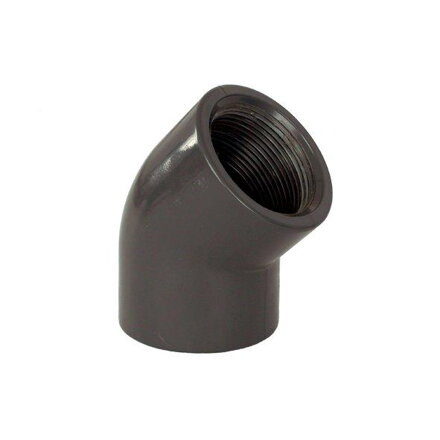 PVC tvarovka - uhol 45° 50 x 1 1/2" int.