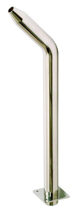 Výtoková rúra - vysoká píšťalka, D25 mm, prípojka 63 mm, AISI 316, proti prúdu