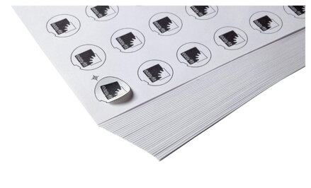 Nálepky pre priehľadný uzáver Easyfit d= 63 mm, 40 kusov