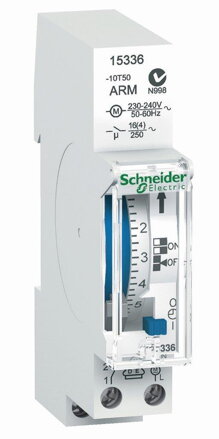 Spínacie hodiny s rezervou energie - 1 modul