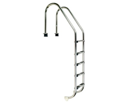 Rebrík z nehrdzavejúcej ocele Standard s 5 stupňami, AISI 316
