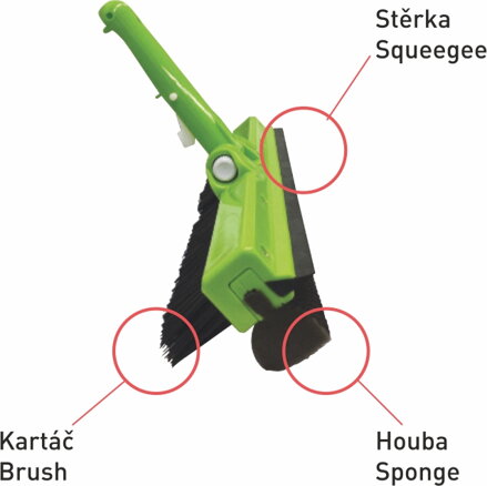 3 v 1 - kefa, stierka, špongia