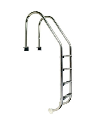 Štandardný rebrík z nehrdzavejúcej ocele so 4 priečkami, AISI 304.