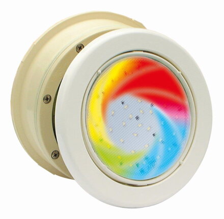 MTS LED RGB svetlo - 16W, biely ABS plast