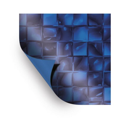 AVfol Decor - Mosaic Blue Electric; šírka 1,65 m, 1,5 mm, metráž