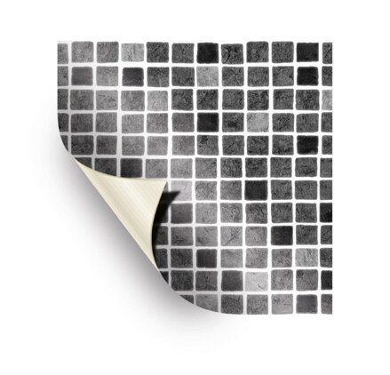AVfol Decor - Mozaika sivá; šírka 1,65 m, 1,5 mm, metráž