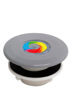 MINI Tube -- VA dýza (svetlosivá RAL7004) - 9LED RGB, 8,2W - pre predpripravené bazény