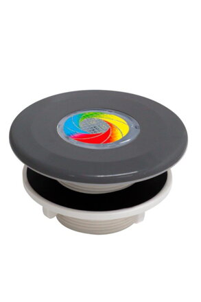 MINI Tube -- VA tryska (tmavosivá RAL 7016) - 9LED RGB, 8,2W - pre prefabrikované bazény