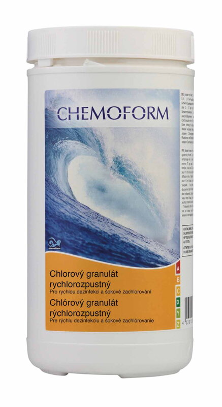 Chlórový granulát rýchlo rozpustný 1 kg Chlórový granulát rýchlo rozpustný 1 kg