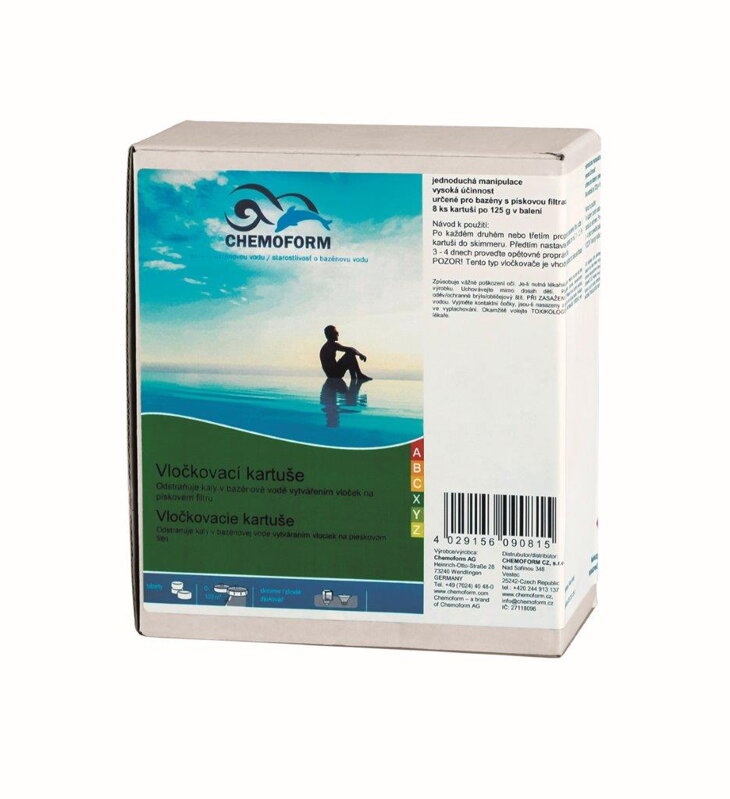 Flokulačné kazety 8 ks x 125 g Flokulačné kazety 8 ks x 125 g