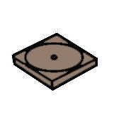Dlažba Louisiane -- skimmer dlaždice 270x270x35 mm, prírodné drevo Dlažba Louisiane -- skimmer dlaždice 270x270x35 mm, prírodné drevo