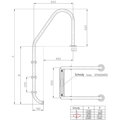Schodíky do bazéna Planet Pool (WIDE) pre zapustené bazény s hĺbkou 150 cm