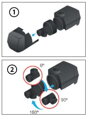 Heissner multifunkčné nastaviteľné čerpadlo 700 - 1400 l/h, 16 W pre fontány, chrliče P1400E-00