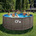 Bazén Planet Pool CF FRAME ratan - 366 x 132 cm