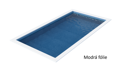 Kompletná bazénová súprava CF BLOCK DELUXE 6,0 x 3,0 x 1,5 m / 0,8 mm - sivá fólia (bazén, prémiová filtrácia, fólia, skimmer)