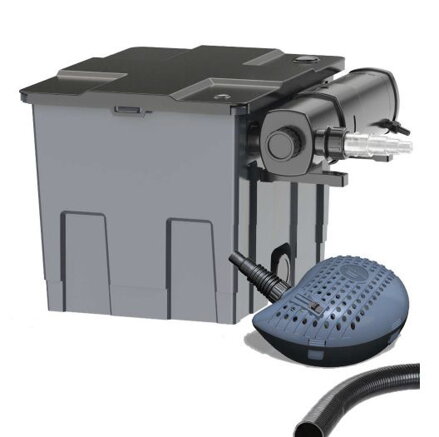 Prietokový filtračný set Heissner s čerpadlom 3300 l/h, UV 18W, do 16 m³ FPU16000-00