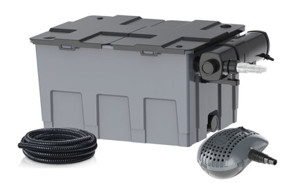 Prietokový filtračný set Heissner s čerpadlom 4900 l/h, UV 24W, do 24 m3 FPU24000-00