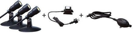Heisner Smart light - 3x LED reflektor 3x1 W, senzor stmievania L410-00