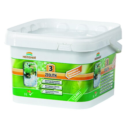 Heissner zeolit 3 kg + štartovacie baktérie pre zdravú vodu v jazierku do 6 m3 F110-00