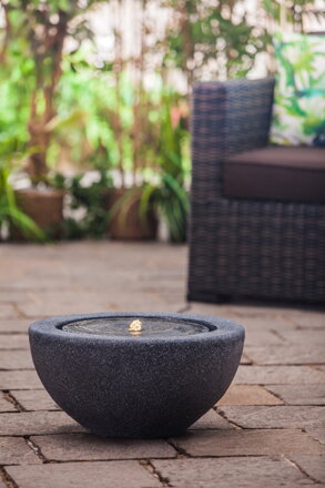 Fontána Heissner Half BALL LED, antracit 016602-03