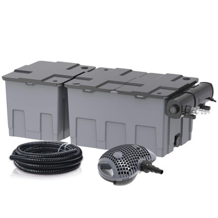 Prietokový filtračný set Heissner s čerpadlom 10000 l/h a UV 24W do 40 m3 FPU40000-00