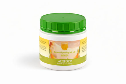 Saunový peeling soľ Citrón