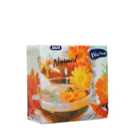 Papírové ubrousky Big Soft 33 x 33 cm, 100 ks celulóza