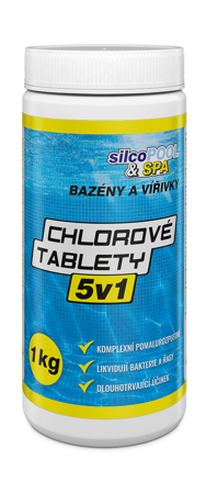 SILCO SILCOPOOL&SPA CHLOROVÉ TABLETY 5v1 kg: 1