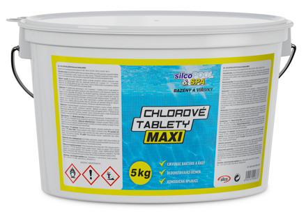SILCO SILCOPOOL&SPA CHLOROVÉ TABLETY MAXI kg: 5