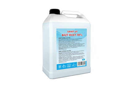 SANIT all biely ocot 10% 5 litrů