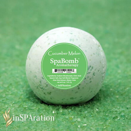 inSPAration Spa Bomb 5oz - Uhorka a melón