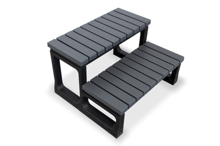 Vírivé schody - 2 stupne - ŠEDÉ