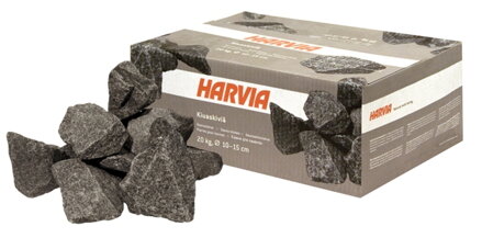 Saunové kamene 20 kg; priemer 10-15 cm; sivé