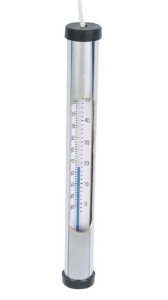 Neplávajúci chrómový teplomer 17 cm